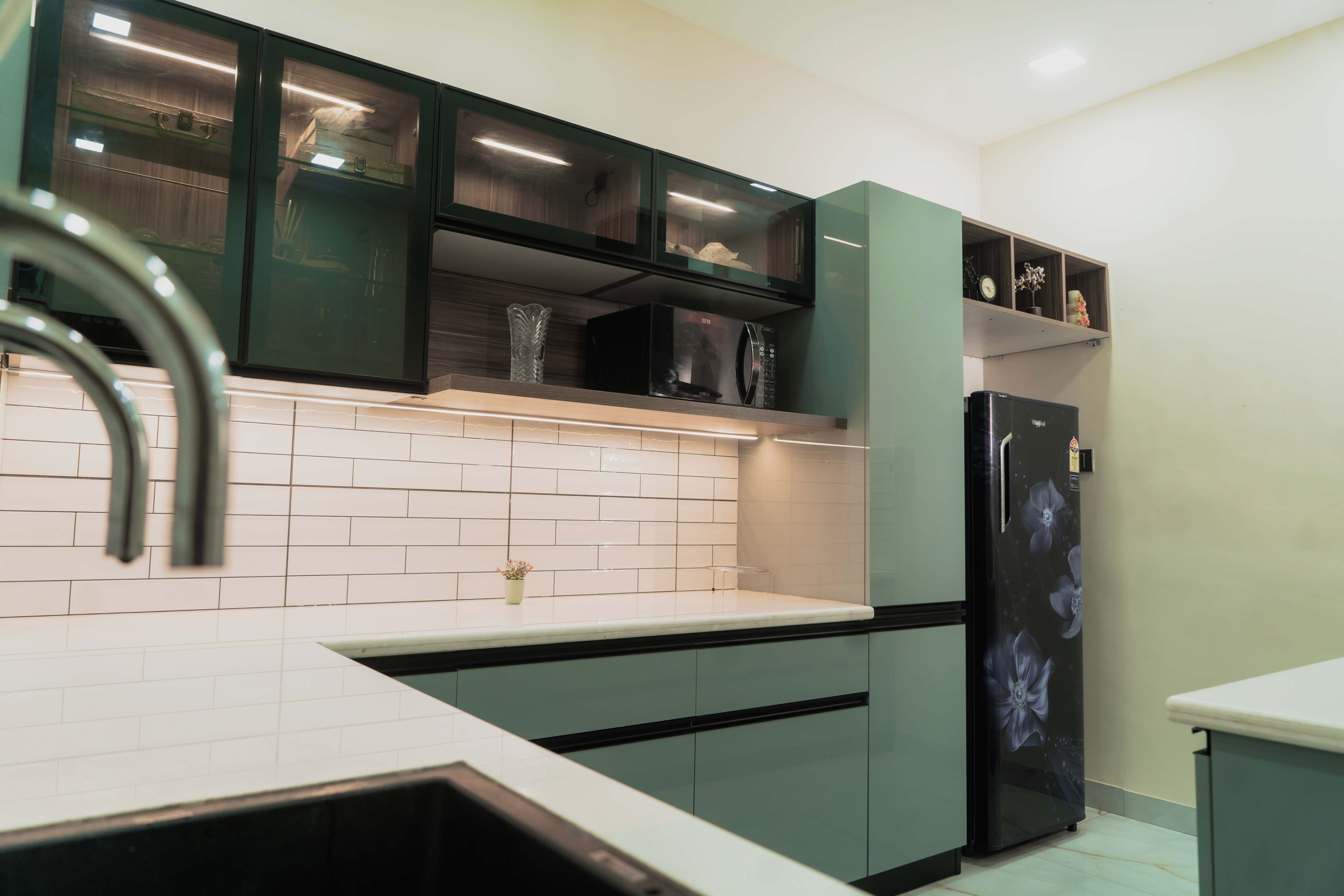 Bright modular kitchen