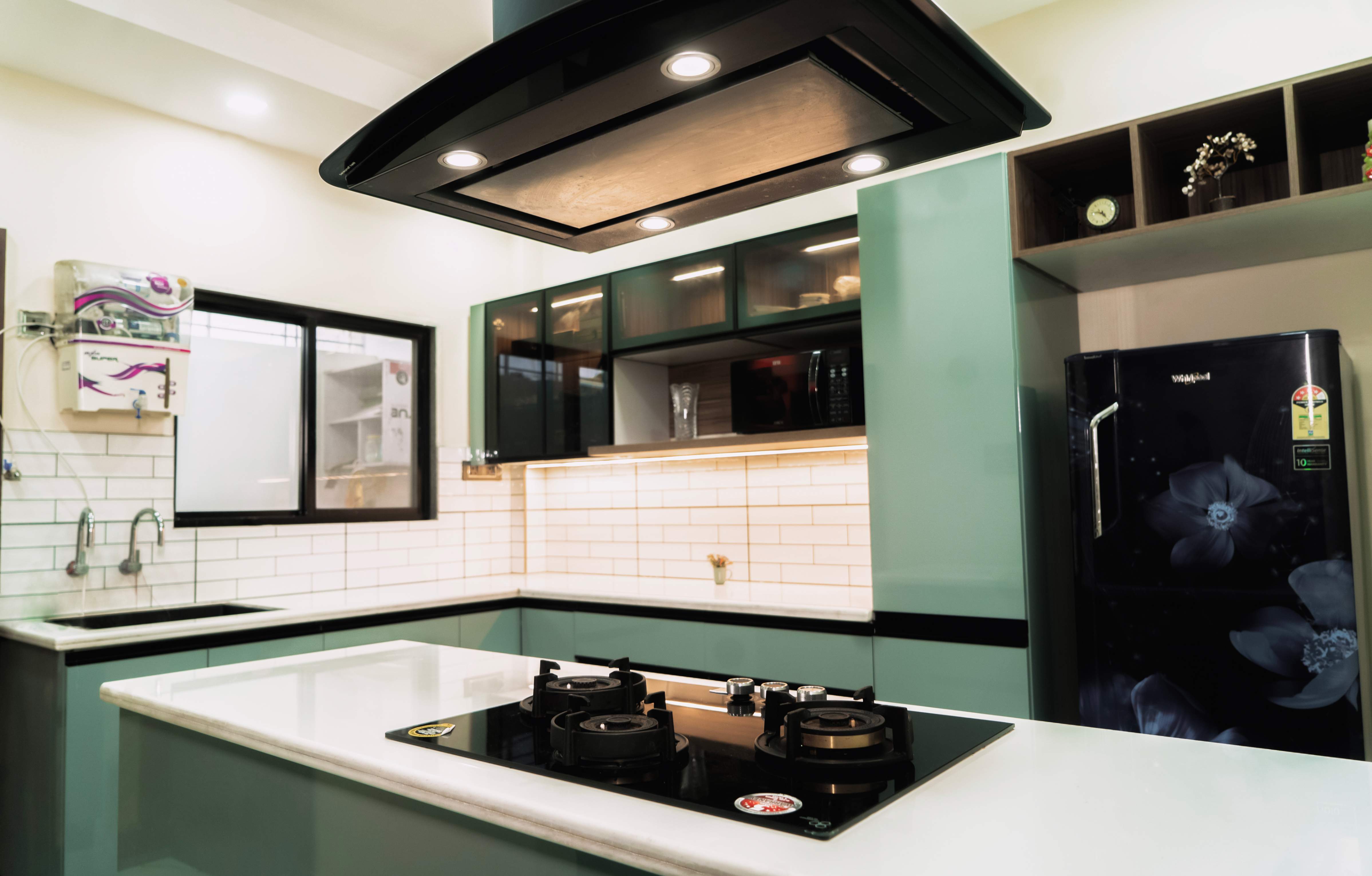 Bright modular kitchen